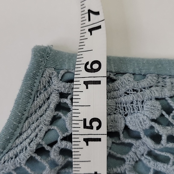 Mossimo Supply Co. Jade Lace Tank Top SZ M - Picture 5 of 8